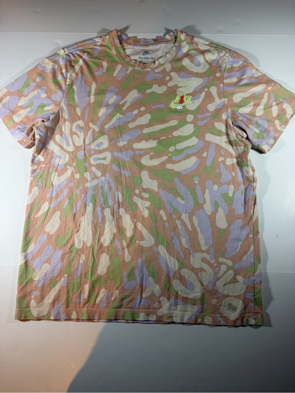 Nike Men's “Life’s A Trip” Pastel Camo Short Sleeve Tee - Peach, Lavender, Mint